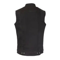 merlin club denim motorcycle vest