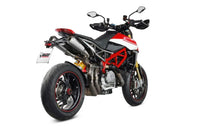 mivv exhaust 2 slip on xm1 ducati hypermotard 950 sp 2019 titanium