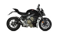 mivv exhaust 2 slip on xm1 ducati streetfighter v4 2020 black