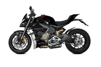 mivv exhaust 2 slip on xm1 ducati streetfighter v4 2020 black