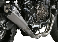 mivv exhaust delta race full system high mount yamaha fz 07 mt 07 2014
