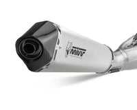 mivv exhaust full system delta race low mount aprilia rs 660 tuono 660 2020