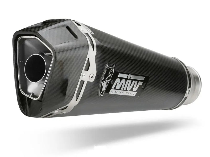 mivv exhaust delta race slip on honda cb750 hornet 2023 carbon fiber