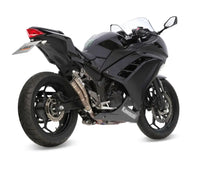 mivv exhaust double gun slip on kawasaki ninja 300 2013 2016 titanium