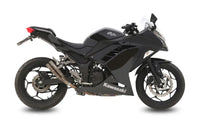 mivv exhaust double gun slip on kawasaki ninja 300 2013 2016 titanium