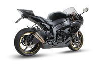 mivv exhaust double gun slip on kawasaki zx 6r 636 2009 2016 titanium