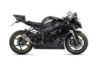 mivv exhaust double gun slip on kawasaki zx 6r 636 2009 2016 titanium
