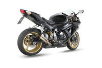 mivv exhaust double gun slip on suzuki gsx r600 gsx r750 2008 2010 titanium