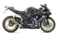 mivv exhaust double gun slip on suzuki gsx r600 gsx r750 2008 2010 titanium