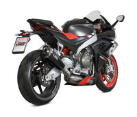 mivv exhaust full system delta race high mount aprilia rs 660 tuono 660 2020