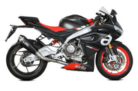 mivv exhaust full system delta race high mount aprilia rs 660 tuono 660 2020