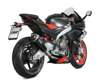 mivv exhaust full system delta race high mount aprilia rs 660 tuono 660 2020