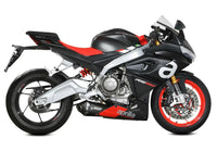 mivv exhaust full system delta race low mount aprilia rs 660 tuono 660 2020