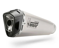 mivv exhaust full system delta race low mount aprilia rs 660 tuono 660 2020