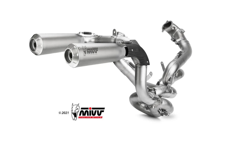 mivv exhaust full system evo ducati panigale v2 2020 2024 titanium