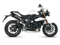 mivv exhaust ghibli slip on high mount triumph speed triple 2011 2015