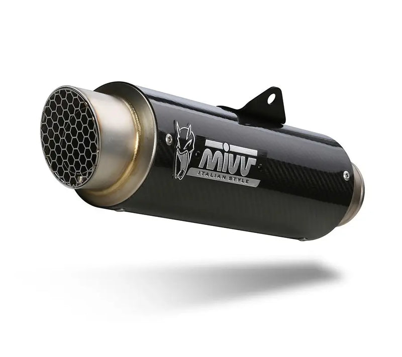 mivv exhaust gp pro slip on ktm 390 duke 2021 carbon fiber