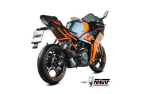 mivv exhaust gp pro slip on ktm rc 390 2021 2024 carbon fiber