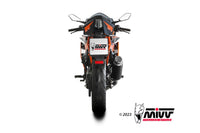 mivv exhaust gp pro slip on ktm rc 390 2021 2024 carbon fiber