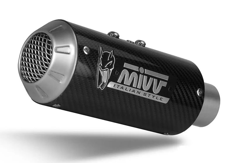 mivv exhaust mk3 full system high mount yamaha yzf r7 2022 carbon fiber