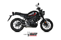 mivv exhaust mk3 full system yamaha xsr 125 2022 2024 black