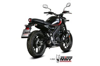 mivv exhaust mk3 full system yamaha xsr 125 2022 2024 black