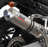 mivv exhaust oval slip on high mount suzuki gsf650 bandit 2005 2006
