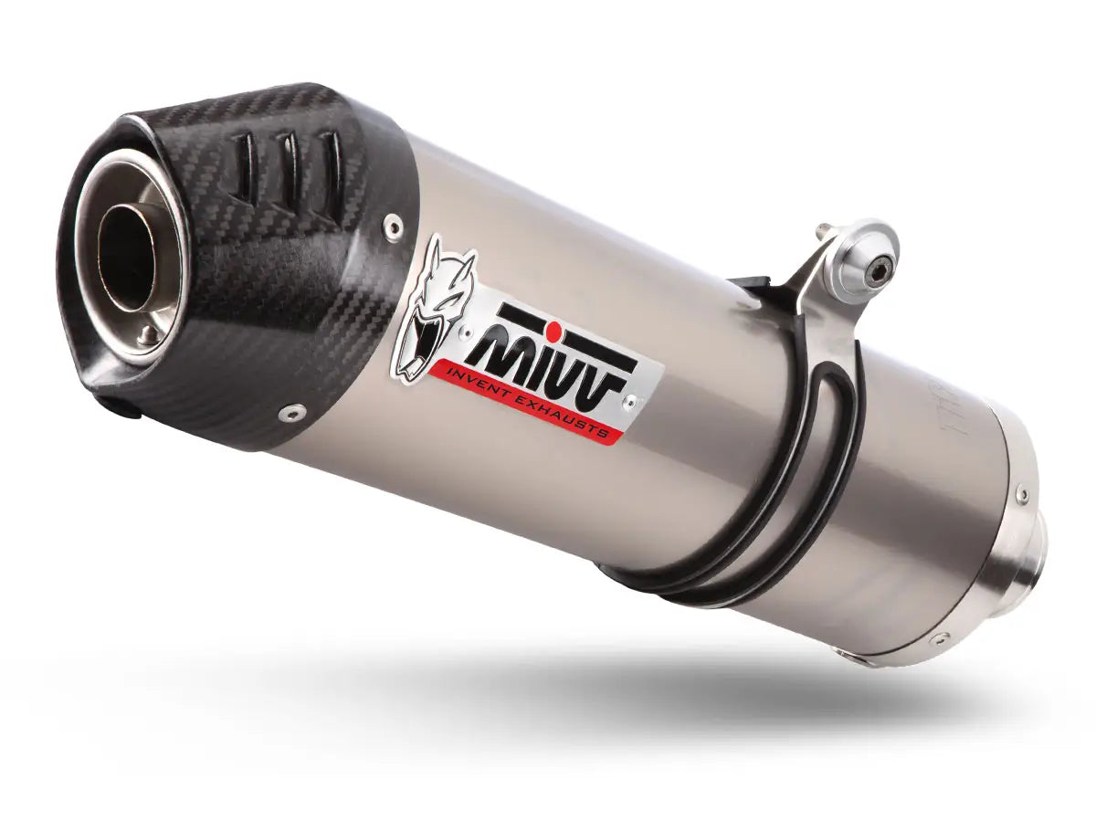 Mivv SUONO BLACK スリップオン yzf r6 2017〜　BN6 MIVV Exhaust Oval Slip-On (High Mount) Yamaha YZF-R6 2003-2005