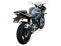 mivv exhaust oval slip on low mount yamaha yzf r6 2003 2005