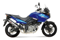 mivv exhaust oval slip on suzuki v strom dl650 2007 2011