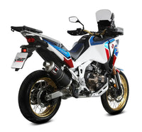mivv exhaust slip on dakar honda africa twin crf1100l 2020
