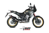 mivv exhaust slip on dakar kove 800x 2024 black