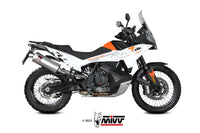 mivv exhaust slip on dakar ktm 790 890 r adventure 2019 2023