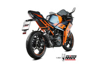 mivv exhaust slip on mk3 ktm rc 390 2021 2024 carbon fiber