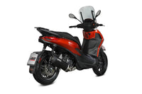 mivv exhaust slip on mover piaggio beverly 400 2021 black