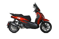 mivv exhaust slip on mover piaggio beverly 400 2021 black
