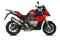mivv exhaust slip on oval high mount bmw s1000xr 2015 2019