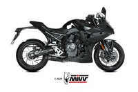 mivv exhaust slip on xm5 suzuki gsx 8s r 2022 2024 black