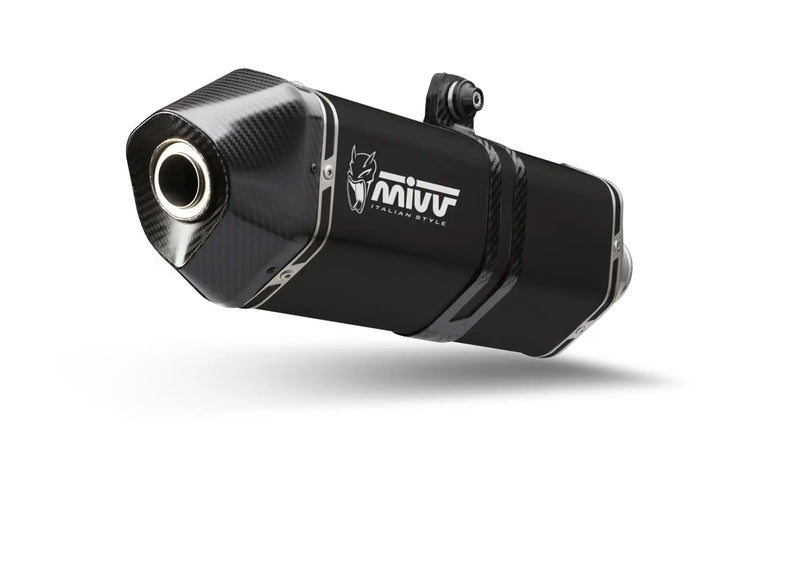 mivv exhaust speed edge slip on cf moto 800mt 2022 black