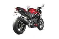 mivv exhaust sr 1 full system triumph street triple 765r rs 2023 2024 black