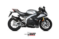 mivv exhaust sr 1 slip on aprilia rsv4 tuono v4 1100 2021 2024