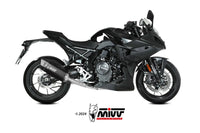 mivv exhaust sr 1 slip on suzuki gsx 8s r 2022 2024 black