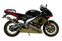 mivv exhaust x cone slip on aprilia rsv1000 1998 2003 stainless steel