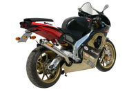 mivv exhaust x cone slip on aprilia rsv1000 1998 2003 stainless steel