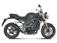 mivv exhaust x cone slip on triumph speed triple 2007 2010