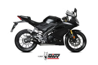 mivv exhaust x m1 full system yamaha mt 125 yzf r125 2020 2022 black