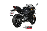 mivv exhaust x m1 full system yamaha mt 125 yzf r125 2020 2022 black
