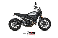 mivv exhaust x m1 slip on euro 5 verison ducati scrambler 800 2021 2022 black