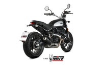 mivv exhaust x m1 slip on euro 5 verison ducati scrambler 800 2021 2022 black