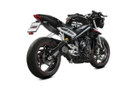 mivv exhaust x m5 slip on triumph street triple 765 r s rs 2017 black